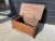 English Primitive Petite Solid Wood Chest With Hand-Hewn Details and Exposed Dovetail Joinery For Sale - Image 3 of 8