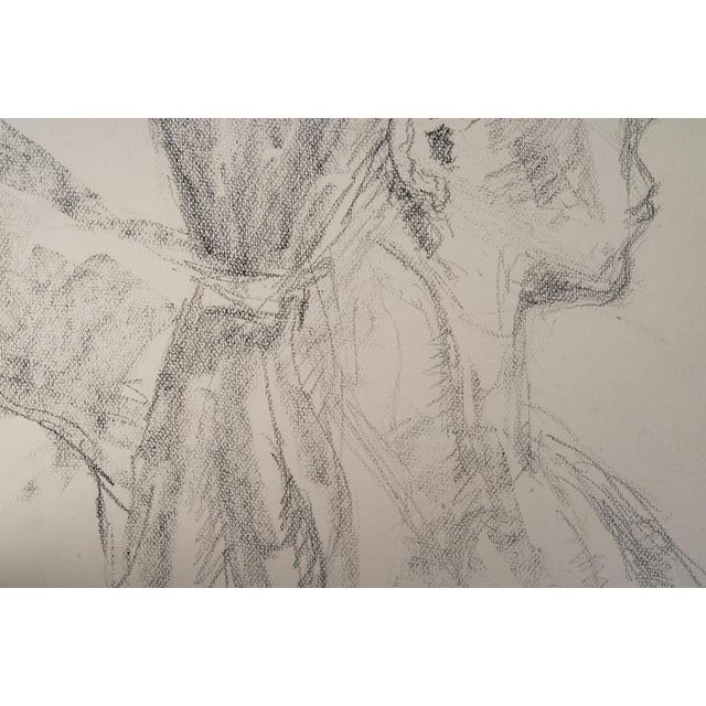 Unknown, Depicting the Face of a Young Woman, 20th Century, Drawing on Paper For Sale - Image 3 of 7
