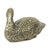 Silver-Plated Brass Duck Sculpture in the style of Mauro Manetti, 1970s For Sale - Image 4 of 11