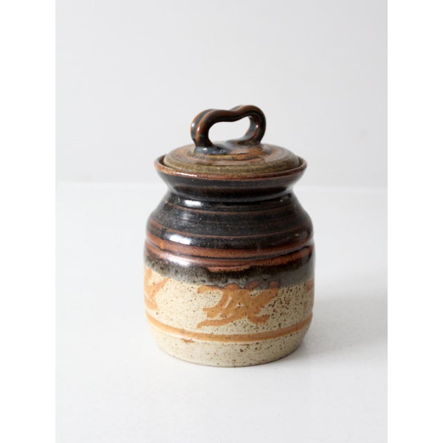 Vintage Studio Pottery Jar For Sale - Image 6 of 10