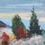 Nils Dramé, Winter Landscape, 1960s, Oil Painting on Canvas, Framed For Sale - Image 8 of 18
