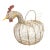 Vintage Wire Folk Art Rooster Egg Basket For Sale
