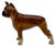 Very Rare & Hard 2 Find Vintage 1930s Hubley Mfg. Co. Cast Iron Standing Boxer Dog Doorstop in Excellent Condition For Sale In Boston - Image 6 of 18