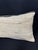Turkish Hemp Pillow Cushion Natural Beige Black Cushion Cover 14x40 For Sale - Image 4 of 4
