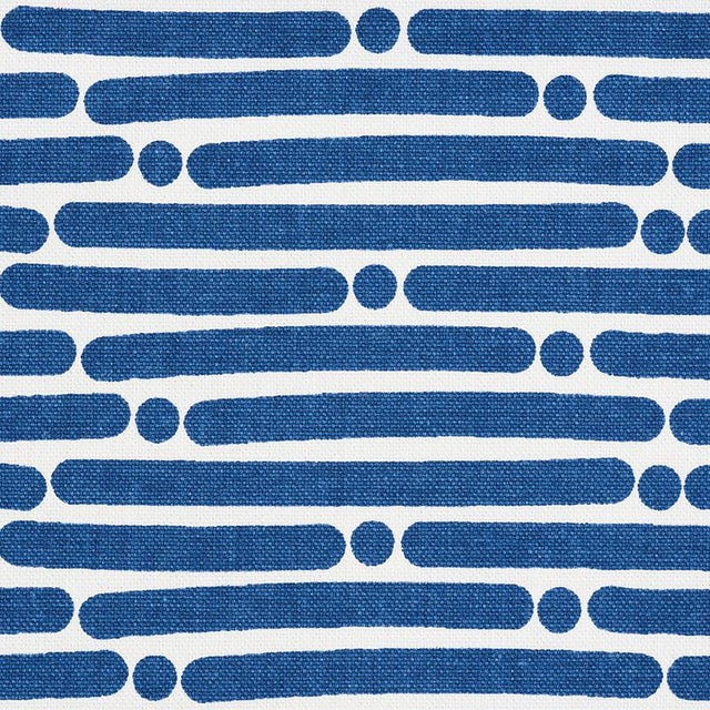 Painterly dots and dashes make up this rhythmic horizontal stripe. It's printed on sturdy Cotton and has loads of...