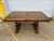 Wood Solid Oak Vintage Trestle Diningroom Table For Sale - Image 7 of 8