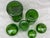 Vintage Apothecary Jar Set Green Glass Belgium For Sale - Image 10 of 13