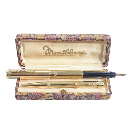 Safety Fountain Pen Set from Montblanc, 1920s, Set of 3 For Sale