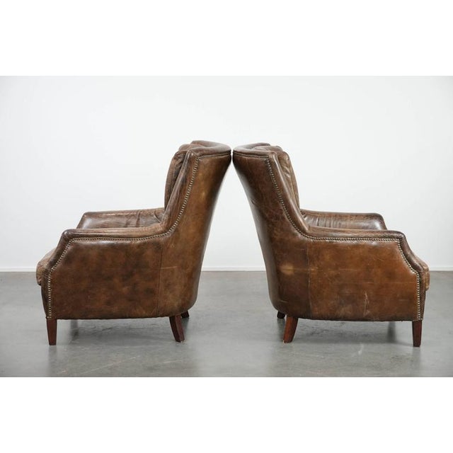 Vintage Cowhide Chairs, Set of 2 For Sale - Image 4 of 18