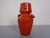 Italian Orange Ceramic Studio Vase with Handle, 1970s For Sale - Image 4 of 18