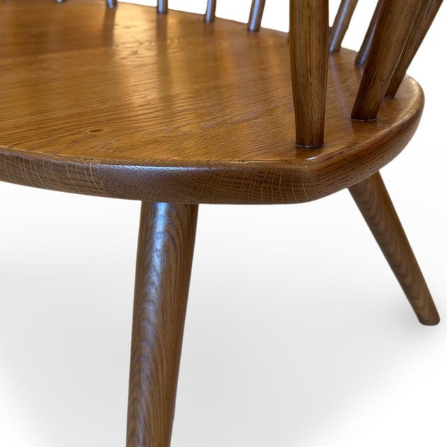 1950s Scandinavian Modern Yngve Ekstrom Oak Arka Lounge Chair, Sweden For Sale - Image 12 of 15