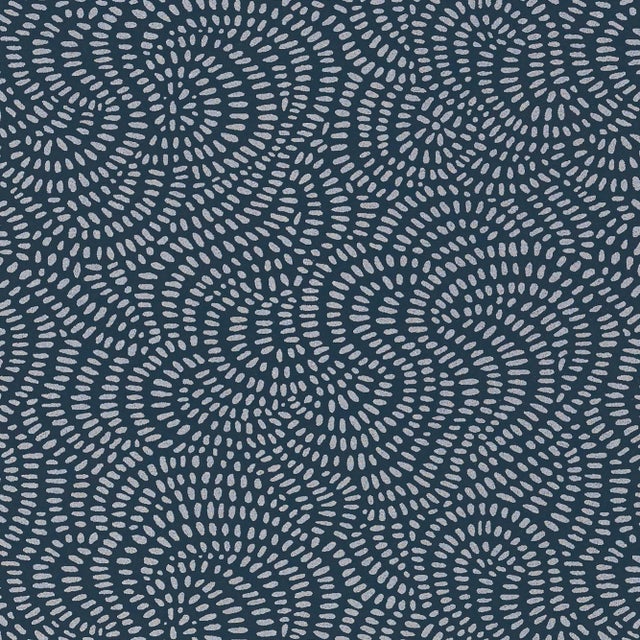 Sample - Schunacher Whirlpool Wallpaper in Twilight For Sale