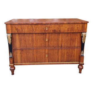 Antique Empire Chest of Drawers in Walnut, 1820 For Sale