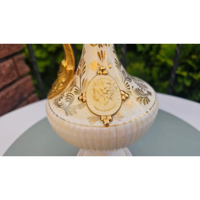Porcelain Pitcher by G. Gallichani, Italy, 1950s For Sale - Image 3 of 11