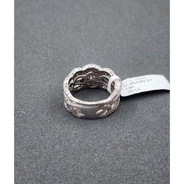 1.00 Ct Diamond Engagement Ring Set Size 6.5 For Sale - Image 9 of 10