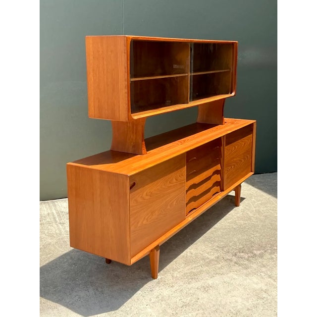 Vintage Drylund Danish Teak Hutch and Sideboard For Sale - Image 11 of 12