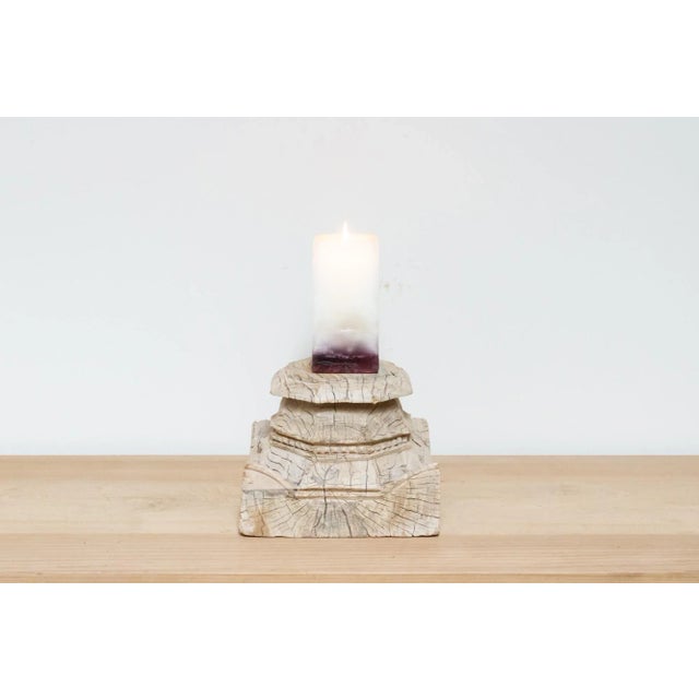 A truly unique piece of history, this exceptional French colonial teak wood candle holder is versatile as a plant stand or...