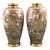 An elegant and richly decorated pair of Japanese Satsuma vases, signed for Manpei, Kobe, Japan, and dating to the early...