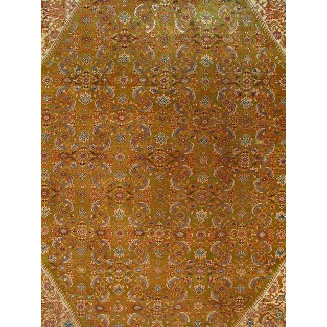 Traditional Pasargad DC Handknotted Antique Wool Rug For Sale - Image 3 of 4