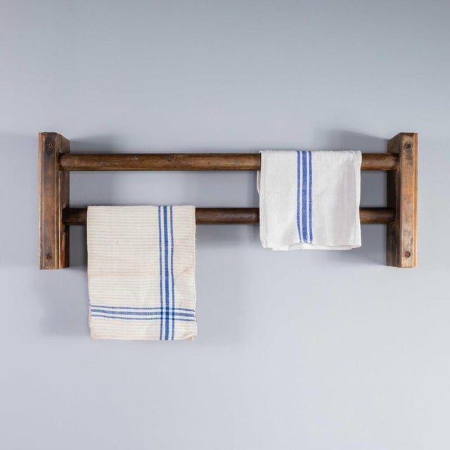 Wood Vintage Towel Rail, 1950s For Sale - Image 7 of 11