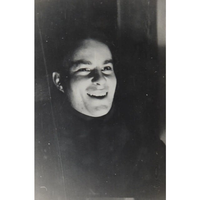 Contemporary Vintage 1938 Trick Photograph Snapshot Ghostly Head For Sale - Image 3 of 3