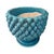 Great Vintage Flowers Pot Turquoise-Glazed Ceramics.