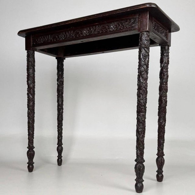 19th Century Anglo-Indian Mahogany Side Table For Sale - Image 3 of 11