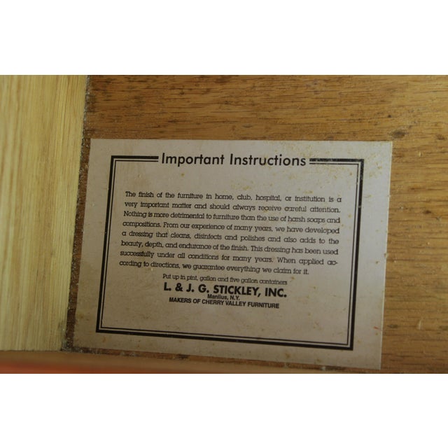 Stickley Cherry 21st Century Two Drawer Inlaid Nightstand For Sale - Image 16 of 17