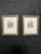 A set of two miniature etchings by Ernst Geissendörfer of Rothenburg, Germany in the mid-1900’s. Each piece is a beautiful...