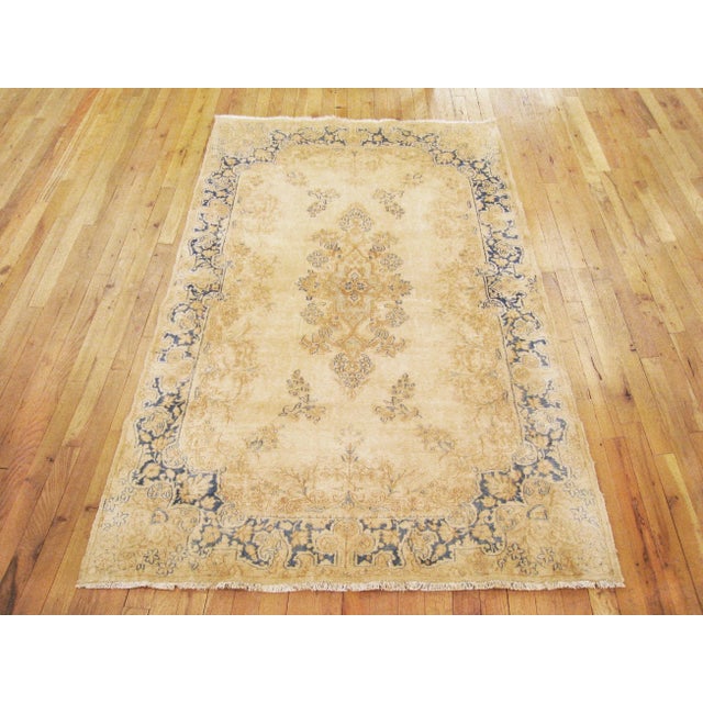 Persian Antique Persian Kerman Oriental Rug, Room Size, with Floral Elements For Sale - Image 3 of 6