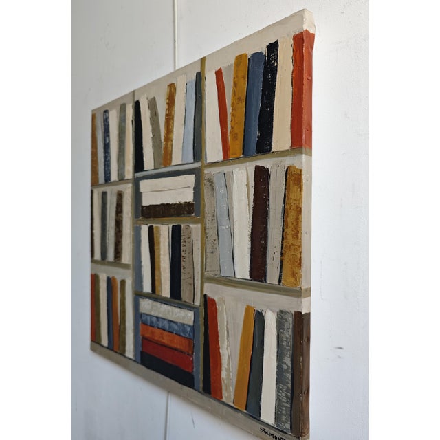 Contemporary Trames De Lecture - Modern Abstract Painting, Geometric, Framed by Sophie Dumont For Sale - Image 3 of 8