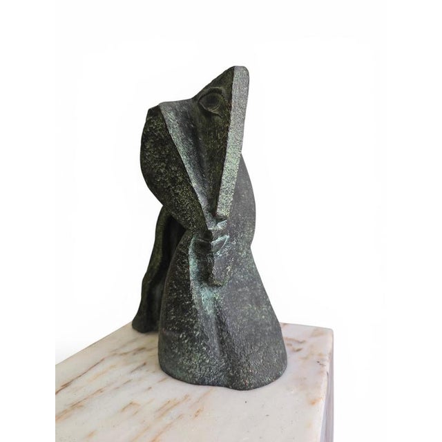 Montserrat Faura, Abstract Bronze Head, 1970, Bronze For Sale - Image 3 of 15