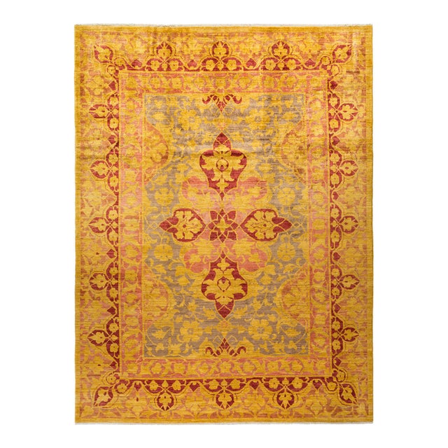Eclectic Collection Hand-Knotted Area Rug - 8' 10" X 11' 8" For Sale - Image 10 of 10