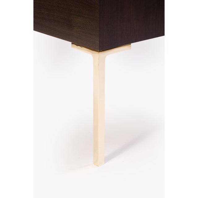 Wood Astor Nightstands in Contrasting Ebony & Ivory by Montage - Pair For Sale - Image 7 of 11