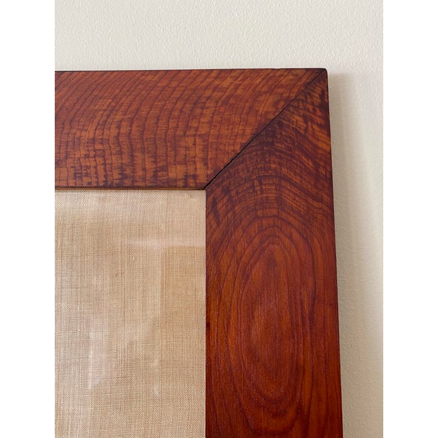 Large Framed 1930s Needlepoint Cross Stitch Mallards in Flight on Linen in Hand Made Oak Frame For Sale - Image 10 of 13