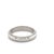 Tiffany and Co. Mid 20th Century Tiffany & Co. Platinum 4mm Wide Double Milgrain Wedding Band Ring - Size 7 For Sale - Image 4 of 5