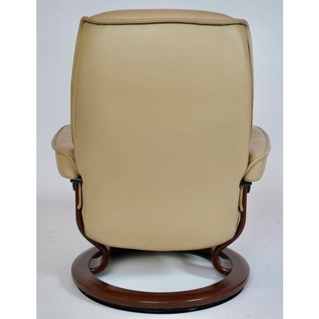 Ekornes ASA Ekornes Stressless Consul Recliner Leather Chair For Sale - Image 4 of 11