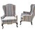 Elevate Your Space With a Pair of Ethan Allen Queen Anne Wingback Chairs, Combining Timeless American Craftsmanship With a Lively, Elegant Aesthetic. For Sale - Image 9 of 11