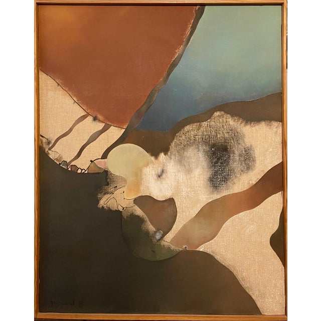 Josep Guinovart Bertrán, Abstract Spanish Catalan Oil Painting Josep Guinovart from Joan Prats Gallery, 1976 For Sale In Miami - Image 6 of 16