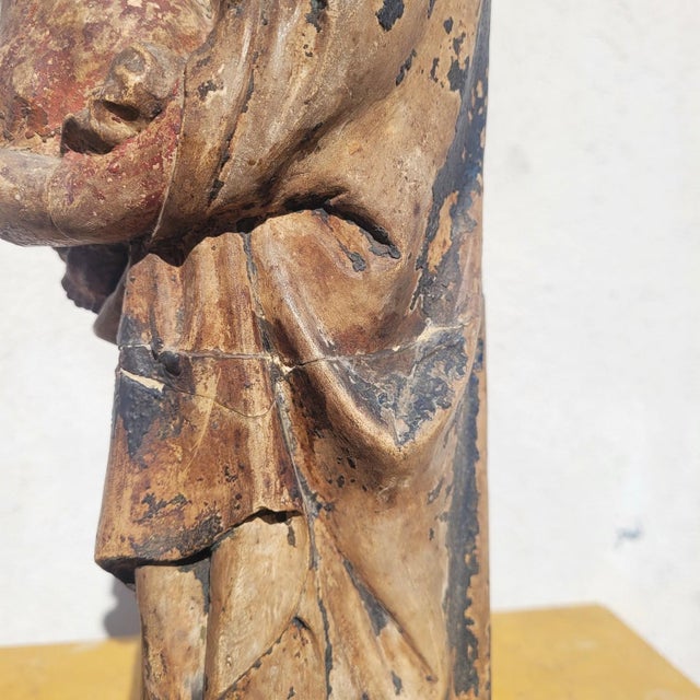 Virgin and Child, 1800s, Limestone For Sale - Image 12 of 18