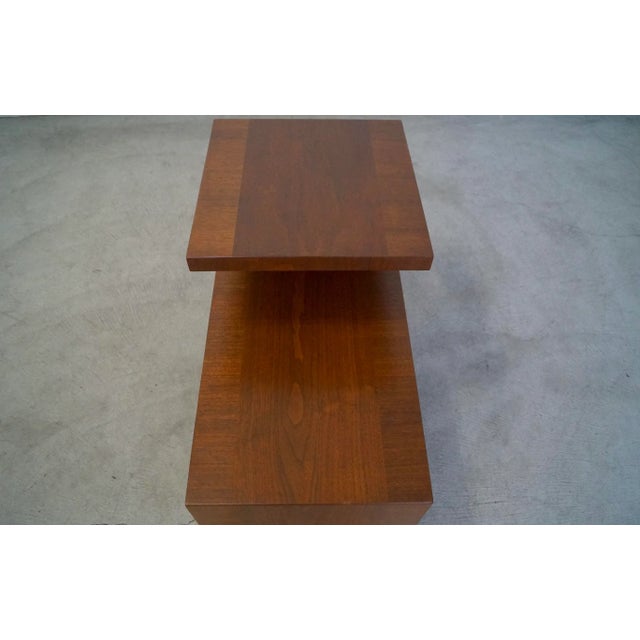 Brown 1960's Mid-Century Modern Walnut Side Table For Sale - Image 8 of 13