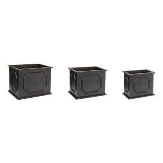 Wooden Box Planter (Set of 3) For Sale