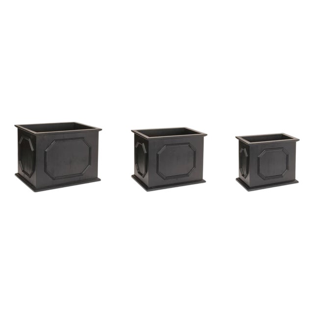 Wooden Box Planter (Set of 3) For Sale