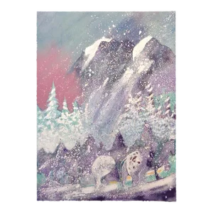 Earl Biss "Storm on Thunder Mountain" Serigraph on Paper Hand Signed