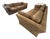 94" Custom Camel Microfiber Down-Filled Cloud Sofas in the Style of Milo Baughman - Pair For Sale