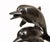 Bronze Dolphins Leaping Through Water Figurine For Sale - Image 5 of 10