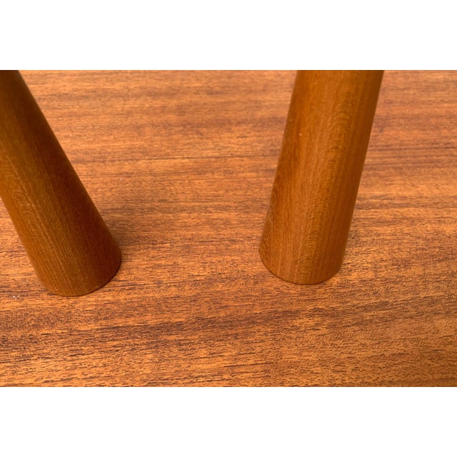 Vintage Danish Teak Candleholders, Set of 2 For Sale - Image 12 of 18