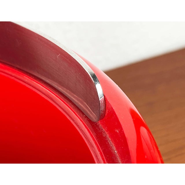 Mid-Century Modern Danish Space Age Red Ice Cooler Bucket by Erik Magnussen for Stelton, 1970s For Sale - Image 12 of 18
