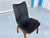 1970s Mid-Century Walnut & Black Vinyl Dining Chairs Attributed to Chet Beardsley For Sale - Image 11 of 15