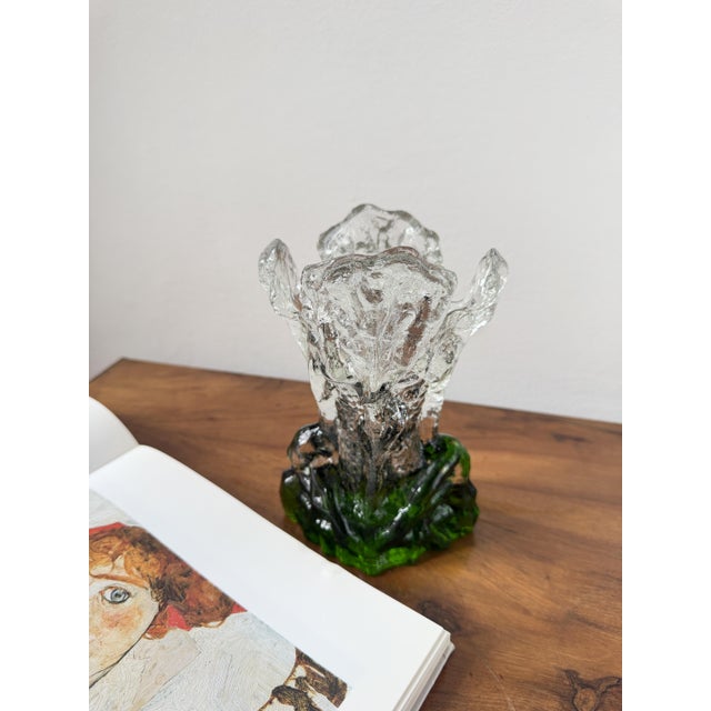 Green Glass Kasvimaaalla Vase by Pertti Santalahti for Humppila, Finland, 1980s For Sale - Image 10 of 12